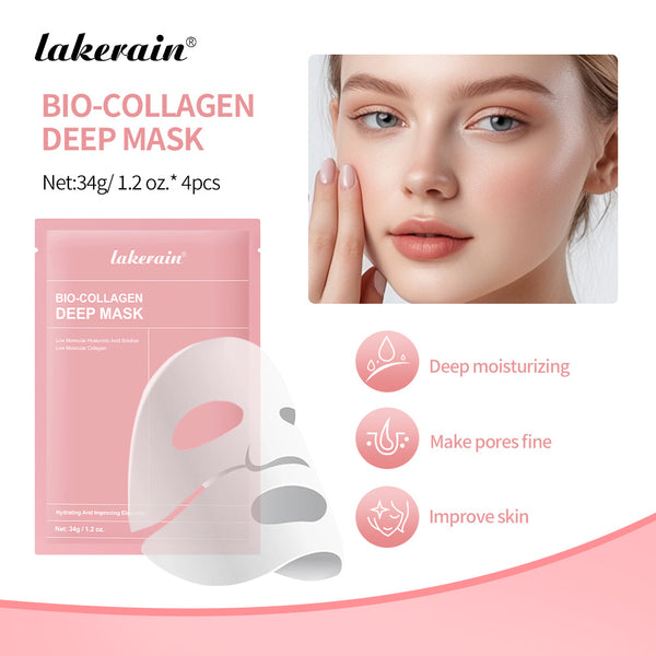 Collagen Hydrogel Facial Mask for Hydrating & Bright Skin 34g x 4 Set